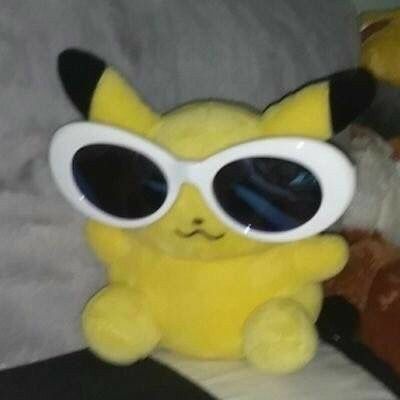 Stuffed Animals, Stuffed Animal, Pikachu, Wattpad, Sunglasses, Bed, Yellow, Animals