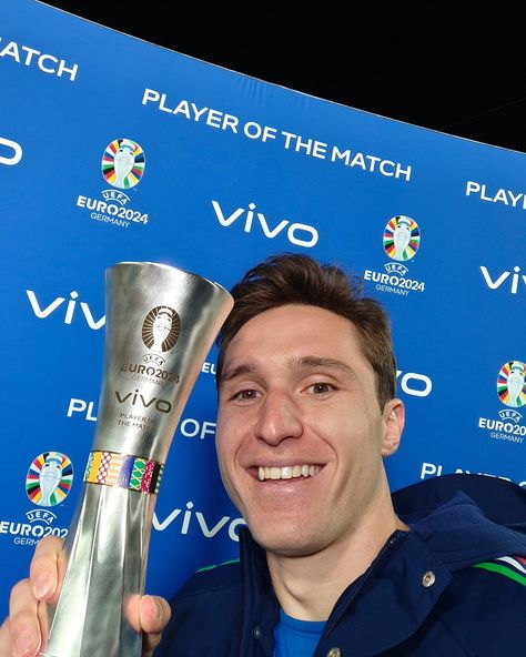 𝑀𝐴𝑁 𝑂𝐹 𝑇𝐻𝐸 𝑀𝐴𝑇𝐶𝐻 🙌🏻 #EURO2024 #ItaliaAlbania #Nazionale #Azzurri #VivoAzzurro #Chiesa | Instagram Euros 2024, Italy National Football Team, Man Of The Match, International Football, June 15, Albania, Fifa, Matcha, Germany