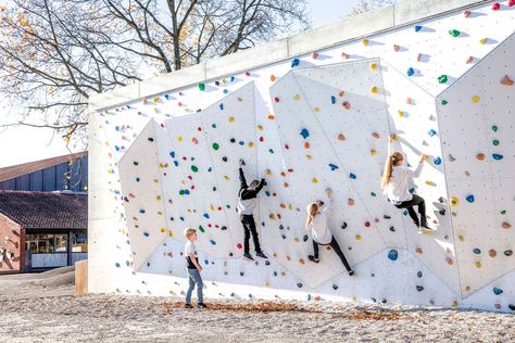 Kokkedal Climate Adaption by Schonherr « Landscape Architecture Works | Landezine Landscape Architecture Design, Outdoor Gym, Play Spaces, Climbing Wall, Landscape Plans, Traditional Landscape, Landscaping Tips, Cool Landscapes, Bournemouth