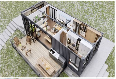 Sustainable Home Design, Container Living, Sea Container Homes, Sea Containers, Wooden Countertops, Minimalist Shelves, Shipping Container House Plans, Container Houses, Shipping Container Home