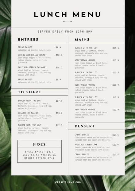 Papan Menu, Menu Design Layout, Leaves Diy, Menu Design Inspiration, Cafe Menu Design, Menu Card Design, Coffee Shop Menu, Menue Design, Menu Layout