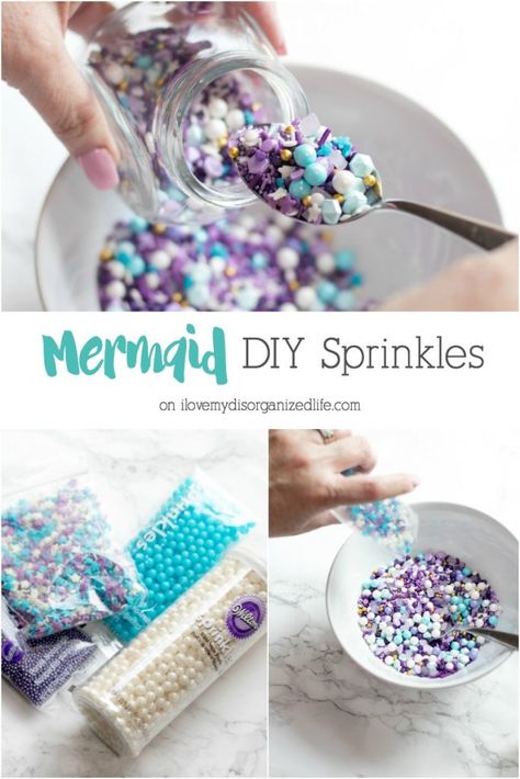 4de Verjaardag, Diy Sprinkles, Indoor Party, Mermaid Cupcakes, Mermaid Birthday Cakes, 21st Party, Party Crafts, Mermaid Diy, Mermaid Theme Party