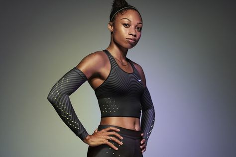 Nike Incorporates Aeroswift Technology Within Track & Field, Football and Basketball Uniforms Fitness Diary, Allyson Felix, Marathon Training Plan, Basketball Uniforms, Nike Vapor, Running Socks, Wearable Tech, Football And Basketball, Marathon Training