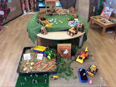 Farmer Duck Eyfs, Farmer Duck Eyfs Activities, Eyfs Environment, Farmer Duck, Tuff Spot, Continuous Provision, Eyfs Activities, Nursery Activities, Classroom Displays