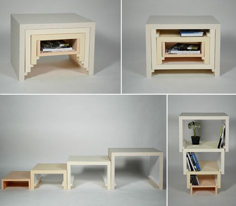 Space Saving Ideas For Home, Nest Furniture, Cube Furniture, Diy Space Saving, Convertible Furniture, Folding Furniture, Tiny Apartment, Smart Furniture, Creative Furniture