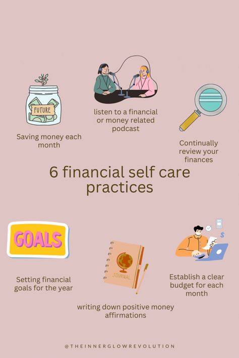 Nurturing financial well-being is an act of self-care that resonates with empowerment and security. Cultivate a healthy relationship with your finances, embrace mindful spending, and watch how financial self-care becomes a cornerstone for a more fulfilling and stress-free life. 💸✨ #FinancialWellness #SelfCareJourney #MoneyMindset #theinnerglowrevolution #mentalhealth #financialself-care #self-care #self-love . Vision Board Financial, Financial Self Care, Freedom Word, Freedom Woman, Mindful Spending, Financial Inspiration, Healthy Finances, Money Management Activities, Freedom Financial