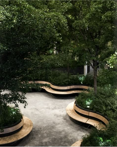 Landscape Gardening, Urban Landscape Design, Landscape And Urbanism, Garden Architecture, Landscape Architecture Design, Urban Furniture, Have Inspiration, Landscape Plans, Parking Design