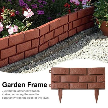 Material: PP ColorBrown Product Size: 30 X 43cm / 11.8 X 16.9inch Type: Fence Remarks: 1. Due To The Difference Between Different Monitors, The Picture May Not Reflect The Actual Color Of The Item. 2.Please Allow Slight Dimension Difference Due To Different Manual Measurement. Thank You For Understanding. Size: 1PCS.  Color: Brown. Brick Landscape Edging, Countertop Laminate, Plastic Garden Fencing, Garden Lawn Edging, Plant Border, Border Garden, Grass Edging, Lawn Borders, Flower Bed Plants