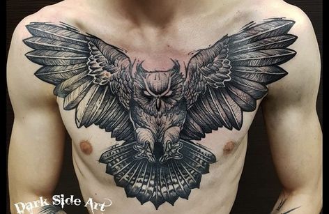 #CoolTattoos #TattooArt #InkMaster #TattooDesigns #InkedUp #TattooLovers #InkInspiration #TattooIdeas #CreativeInk #TattooStyle ဇီးကွက် Tattoo, Owl Back Tattoo, Mage Tattoo, Rays Tattoo, Black Owl Tattoo, Chest Tattoo Sketches, Owl Tattoo Chest, Traditional Owl Tattoos, Chest Tattoo Drawings