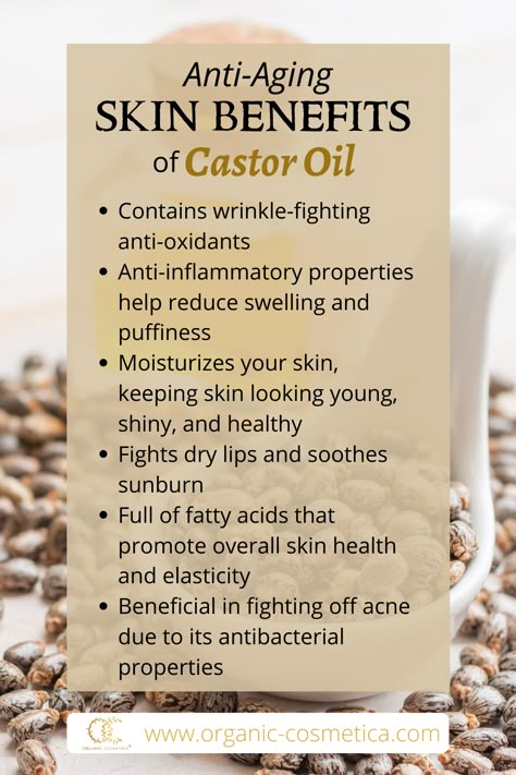 Why do we use Castor Oil in our products? It's excellent at preventing wrinkles due to its high antioxidant content, reduces puffiness due to its anti-inflammatory properties, is a superb moisturizer and is excellent at preventing dry lips. That's why it is a key ingredient in our Luxury Lips Age-Defying Lip Conditioner, available for purchase in our shop! How To Use Castor Oil For Face, Uses For Castor Oil Benefits Of, Benefits Of Castor Oil For Face, Baddie Checklist, Castor Oil Jojoba Oil Frankincense, Oil For Lips, What Is Castor Oil Good For, Benefits Of Castor Oil, Caster Oil