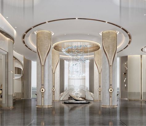 Column Design Interior, Round Pillar Design, Hotel Lobby Design, Sense Of Entitlement, Pillar Design, Nature Fashion, Column Design, Lobby Design, Hotel Interiors