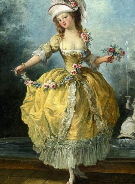 Rococo Painting, Garland Of Flowers, 18th Century Portraits, Rococo Art, 18th Century Paintings, Rococo Fashion, Victorian Paintings, Historical Painting, 18th Century Fashion