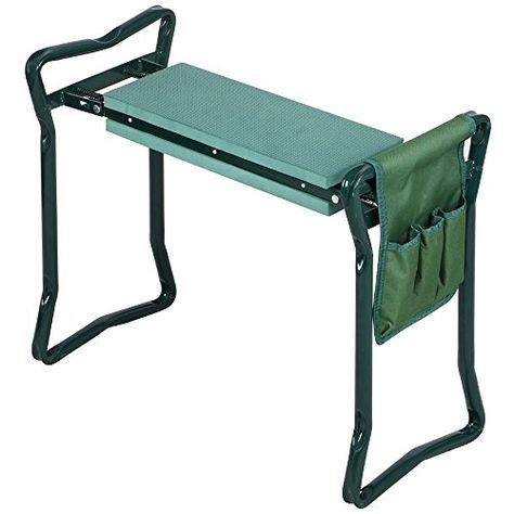 Topeakmart Garden Home Kneeler Seat Pad  Cushion Yard Work Bench Foldable Gardening Gardener Kneeling Stool Chair -- You can find out more details at the link of the image. Kneeling Stool, Planting Grass, Portable Stool, Garden Kneeler, Portable Garden, Kneeling Pad, Garden Seat, Tool Pouch, Bench Stool