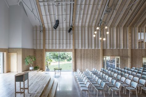 Community Space Design, Church Interior Design, Function Hall, Modern Church, Community Halls, Lectures Hall, Hall Interior, Church Interior, Community Space