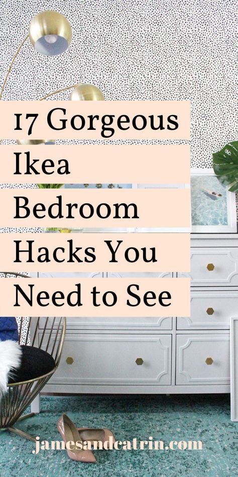 Ikea Spare Bedroom Ideas, Ikea Bedrooms, Ikea Bedroom Hacks, Furniture On A Budget, Ikea Bedroom Storage, Cheap Bedroom Furniture, House Makeovers, Bedroom Sanctuary, Ikea Ideas