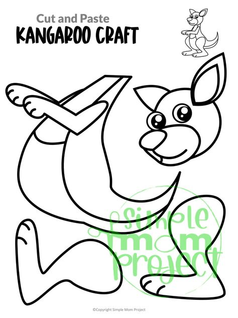 K Is For Kangaroo Template, Kangaroo Art Preschool, Kangaroo Template Free Printable, Kangaroo Birthday Party, Kangaroo Craft Preschool, Kangaroo Template, K Is For Kangaroo, Kangaroo Craft, Letter K Crafts