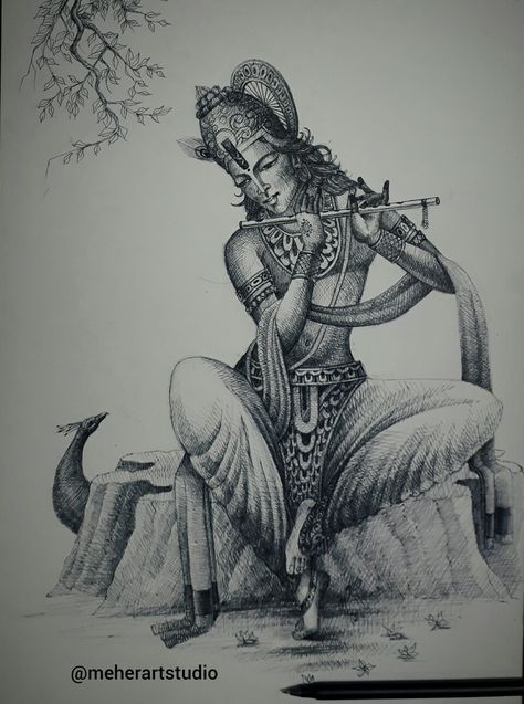 Meherartstudio instagram #penwork #pensketch #ballpoint Goddess Sketch Drawing, Maa Kali Drawing, Kali Sketch, Culture Of India, Kali Maa, Ib Art, Buddhist Art Drawing, Shadow Drawing, Pen Art Work