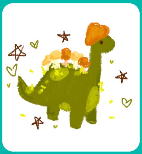 Dinosaur Profile Picture, Dinosaur Drawing Aesthetic, Dinosaur Widget, Dinosaur Chibi, Dinosaur Drawing Cute, Cute Dinosaur Doodle, Dinosaur Widget Aesthetic, Mushroom Dinosaur Drawing, Mushroom Dinosaur