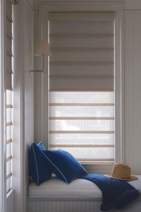 Modern Roman Shades, Privacy Blinds, Windows Treatments, Room Blinds, Door Window Treatments, Blinds And Shades, Living Room Blinds, Window Treatments Living Room, Brooklyn Tweed