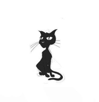 Scraggly Cat Tattoo, Tim Burton Cat Tattoo, Grunge Cat Drawing, Trippy Cat Tattoo, Cat With Knife Tattoo, Coraline Cat Drawing, Punk Cat Tattoo, Dark Cat Tattoo, Spooky Cat Tattoo