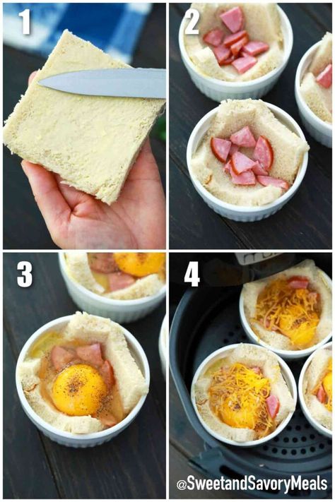 Breakfast Ham Cups, Air Fryer Breakfast, Chicken Tortilla Soup Easy, Egg Bites Recipe, Homemade Buffalo Sauce, Oven Recipe, Over Easy Eggs, Egg Muffin, Savory Meals