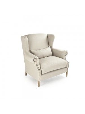 Napoleon Half Wingback Chair Painted Fox Home, Wing Back Chair, Morning Room, Love Chair, Living And Dining Room, Club Chair, Oak Color, Grey Oak, Upholstered Sofa