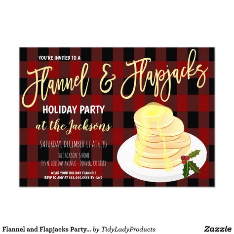 Flannels And Flapjacks, Flannel And Flapjacks, Pancakes And Pajamas Party, Pancake Party, Brunch Event, Resident Events, Flannel Christmas, Holiday Flannel, Pancakes And Pajamas