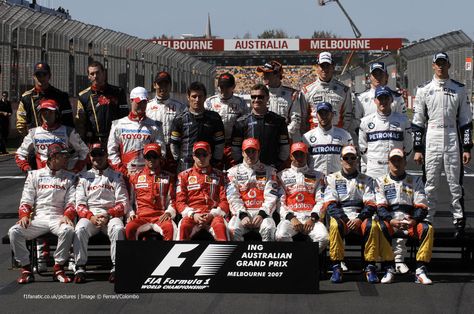 F1 2007, F1 Grid, David Coulthard, Class Photos, Mark Webber, Australian Grand Prix, F1 Cars, Nico Rosberg, F1 Drivers