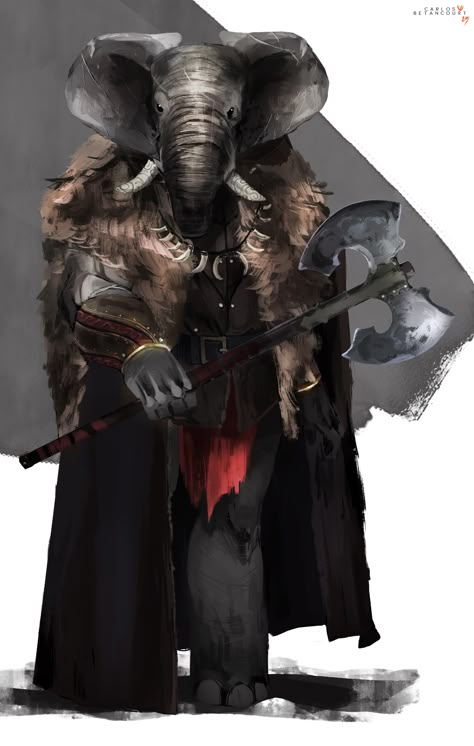 ArtStation - Loxodon , Carlos Betancourt Dnd Loxodon Art, Loxodon Dnd, Dnd Ravnica, Pathfinder Character, Dungeons And Dragons Art, 다크 판타지, Fantasy Races, Dungeons And Dragons Characters, Dnd Art