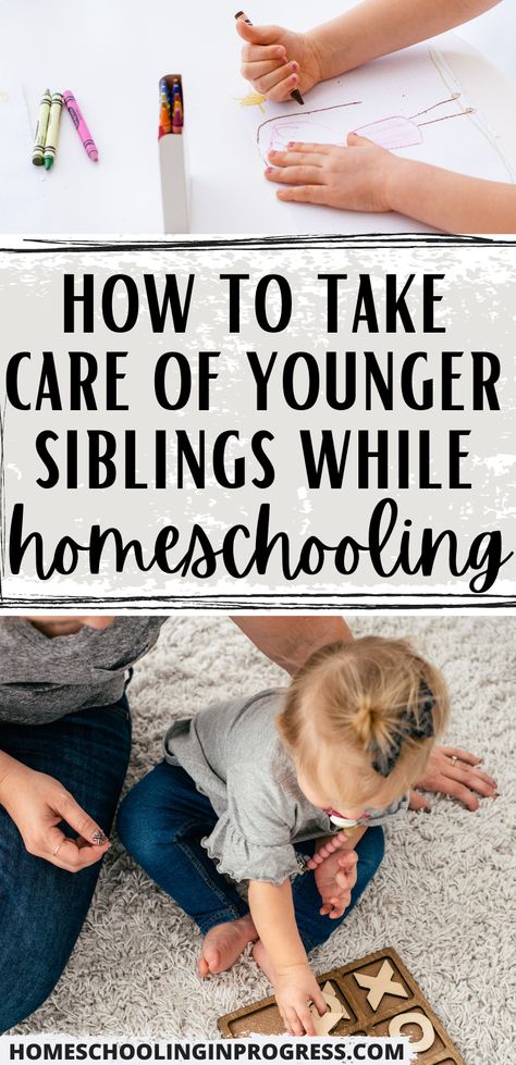 One of the hardest parts of homeschooling is trying to homeschool when you have younger siblings too. Learn tips and activities to keep your younger children busy and happy while you homeschool older kids. Homeschooling with a baby, toddler, or preschooler can be difficult. Use these ideas to help you homeschool with little kids. Homeschooling With A Toddler, Entertaining Toddlers, Homeschool Binder, Raising Arrows, How To Homeschool, Teachers Room, Homeschool Preschool Curriculum, Keeping Kids Busy, Homeschool Routine