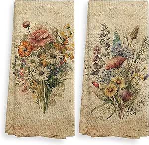 Retro Towels, Vintage Floral Kitchen, Cottage Lifestyle, Kitchens Decor, Vintage Home Decor Boho, Hand Towels For Bathroom, French Vintage Decor, Thanksgiving 2024, Mexico House