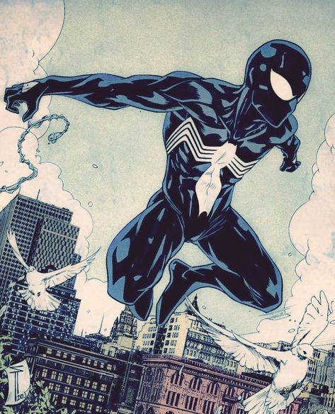 Suit Fanart, Symbiote Suit, Symbiote Spider Man, Venom Symbiote, Spiderman Comic Art, Symbiote Spiderman, Symbiotes Marvel, Spiderman Art Sketch, Black Spiderman