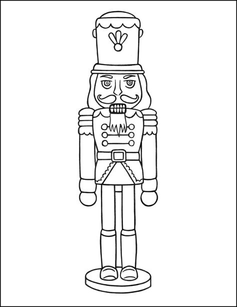 Christmas Coloring Page Nutcracker Nutcracker Image, Christmas Coloring Page, Nutcracker Decor, Nutcracker Christmas Decorations, Christmas Coloring Sheets, Christmas Coloring, Crafts With Pictures, Christmas Drawing, Christmas Coloring Pages