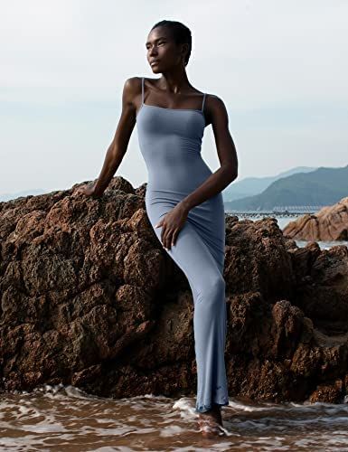 Aesthetic Items, Slip Maxi Dress, Tail Dress, Long Slip Dress, Ribbed Bodycon Dress, Spaghetti Strap Maxi Dress, Club Night, Long Bodycon Dress, Sleeveless Long Dress