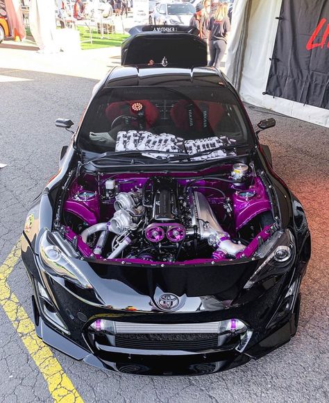 Twin turbo! 😍🔥 #GT86 #toyota #2JZ Car Modification Ideas, Slammed Cars, Image Moto, Best Jdm Cars, Classic Cars Trucks Hot Rods, Drifting Cars, Honda S2000, Street Racing Cars, Ae86