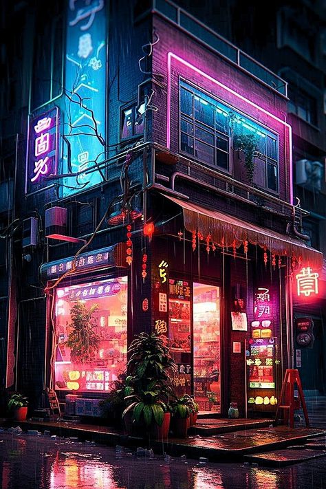 Cyberpunk Set Design, Cyberpunk London, Virtual Reality Aesthetic, Cyberpunk School, Cyberpunk City Concept Art, Cyberpunk Slums, Cyberpunk Aesthetic Wallpaper, Cyberpunk Cafe, Cyberpunk City Street