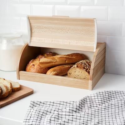 New products - IKEA Bold Bedroom, Box Hacks, Ikea Ivar, Bread Storage, Ikea Furniture Hacks, Bread Bin, Bread Boxes, Bread Box, Ikea Family