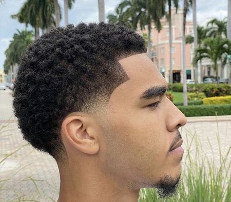 Taper Fade Afro, Afro Hair Fade, Temp Fade Haircut, Taper Fade Short Hair, Fade Haircut Curly Hair, Low Taper Fade Haircut, Men Fade Haircut Short, Taper Fade Curly Hair, Afro Hairstyles Men