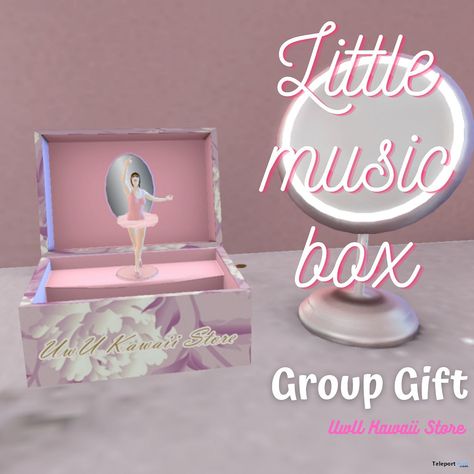 Kawaii Store, Musical Box, Group Gifts, Sims 4 Cc, Sound Of Music, Sims Cc, Music Box, Second Life, Gift Boxes