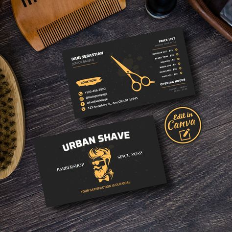 Barber Business Cards Design, Barbershop Business Cards, Barber Shop Business Cards, Barbershop Logo, Barber Business Cards, Knot Hairstyles, Shop Business Card, Salon Offers, Barbershop Design