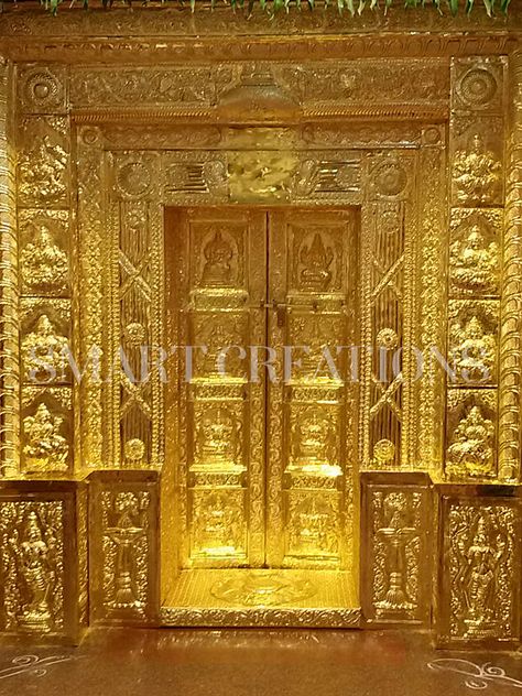 Balaji Gold Rings For Men, Wedding Photography Poses Bridal Party, Rings For Men Wedding, Temple Door, Gold Rings For Men, Ancient Roman Architecture, Ganpati Bappa Wallpapers, Golden Door, Temple India