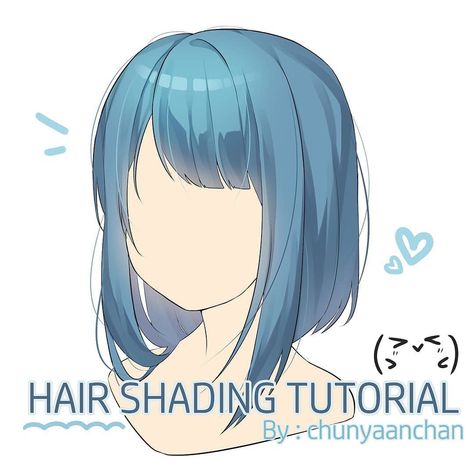 🍬 Procreate Free Brushes 🍬 on Instagram: ““Hair Shading” tutorial 😍 By @chunyaanchan ⠀ Was this tutorial helpful? 😇 Comment down below which tutorial you will like next. 🥰 ⠀…” How To Shade Clothes, Hair Shading Tutorial, Procreate Free Brushes, Shading Tutorial, Hair Shading, Doodle Paint, Drawing Hair Tutorial, Draw Hair, Free Brushes