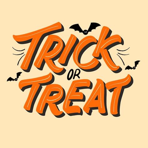 Free vector trick or treat lettering | Free Vector #Freepik #freevector #trick-treat #halloween-text #halloween-party #halloween Halloween Typography Design, Free Cricut Images, Alphabet Capital Letters, Halloween Typography, Halloween Text, Vintage Alphabet, Typography Designs, Comic Font, Alphabet Templates