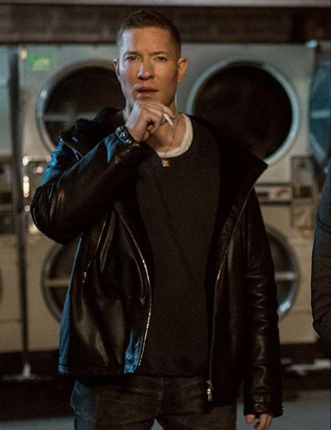 Tommy Egan Power, Power Tommy, Tommy Egan, Joseph Sikora, Mens Leather Jacket Vintage, Halloween Jacket, Leather Jacket With Hood, Vegan Leather Jacket, Men's Leather Jacket