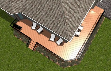 Deck Building Plans, Building Design Plan, Laying Decking, Building A Porch, Deck Construction, Wrap Around Deck, Deck Builders, Deck Plans, Diy Deck