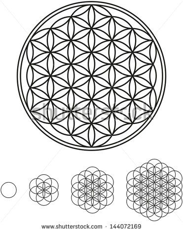 Mandalas Stock Illustrations & Cartoons | Shutterstock Life Development, Flower Of Life Tattoo, Sacred Mandala, Flower Of Life Pattern, Flower Of Life Symbol, Sacred Geometry Symbols, Sacred Geometry Art, Mandala Vector, Seed Of Life