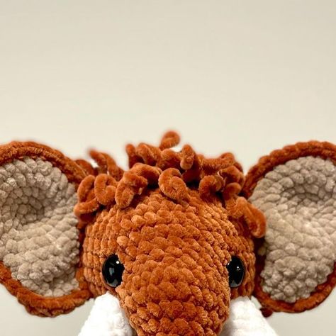 Autumn’sCrochetCreations on Instagram: "In love with this elephant/mammoth pattern 😍 All those loops were worth it 🤎 He’s so fluffy!  Elephant and hippo pattern releasing soon by @crochetgrove !! 🦛🐘  Pattern: @crochetgrove releasing soon Yarn: @michaelsstores chenille home slim . . . #elephant #mammoth #hippo #brown #fluffy #crochetgrove #michaelsstores #cute #animals #amigurumiaddict #amigurumi #amigurumilove #crochet #crochetersofinstagram #crochetaddict #crochetlove #fun #yarn #yarnart #yarnaddict #hobby #smallbusiness #smallbusinessowner #smallbusinesssupport #fromhobbytobusiness #crochetmama #handmade #buyhandmade #smallbiz #smallbizowner" Hippo Pattern, Market Stall, Michael Store, Buy Handmade, Yarn Art, Worth It, Crochet Projects, In Love, Cute Animals