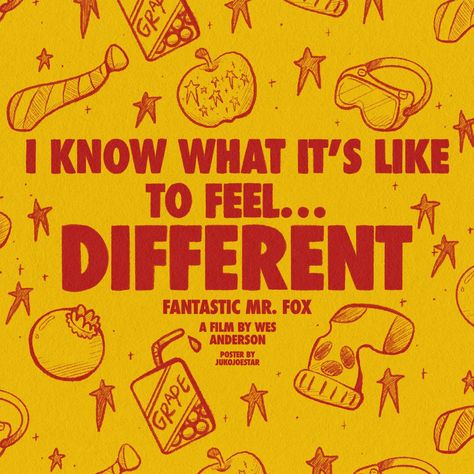 I know what it’s like to feel… different 🦊🍂 Poster design based off of one of my favorite movies<3 #posterdesign #fantasticmrfox #mrfox #fox #wesanderson #movieposter #posterdesign #graphicdesign #postereveryday #typedesign #typeography #posterart #insporationalquotes #quotes I Know What Its Like To Feel Different, Mr Fantastic Fox Art, Fantastic Mr Fox Drawing, Fantastic Mr Fox Fanart, Fantastic Mr Fox Wallpaper, Fantastic Mr Fox Aesthetic, Fantastic Mr Fox Quotes, Mr Fox Wallpaper, Fox Quotes