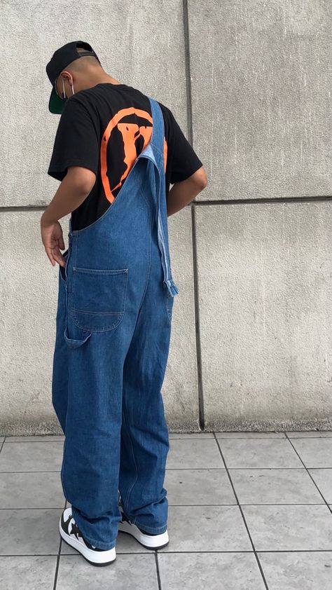 Overalls Men Fashion, Dickies Outfit, Overalls Outfits, Mens Photoshoot, Overalls Men, Streetwear Men, Streetwear Men Outfits, 90s Style, Mens Streetwear