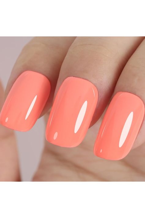 Neon Light Coral Gel Nail Polish, 0.51 Fl Oz Soak Off UV Coral Orange Gel Polish for DIY Nail Art Starter or Manicure Salon,Summer Fall Colors Gel Polish Kit GP0106 Orange Gel Polish, Light Coral, Diy Nail Art, Coral Orange, Gel Nail, Gel Nail Polish, Summer Fall, Nails Inspiration, Gel Polish